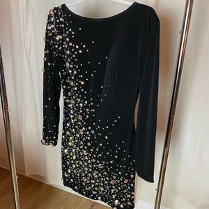 Mori Lee Sticks & Stones Black Dress